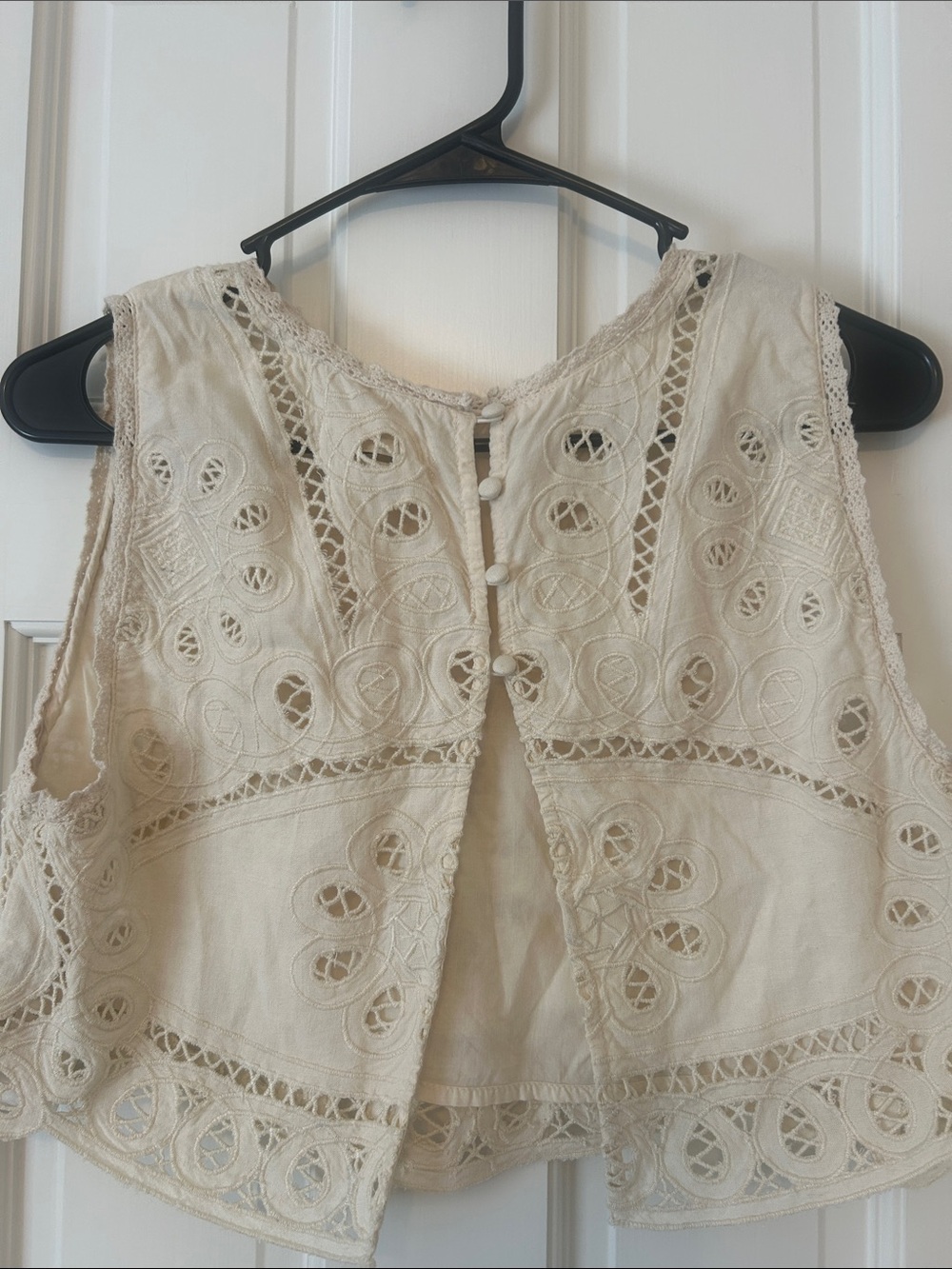 Urban Outfitters Cream Eyelet Lace Skirt Set - Picture 2 of 5